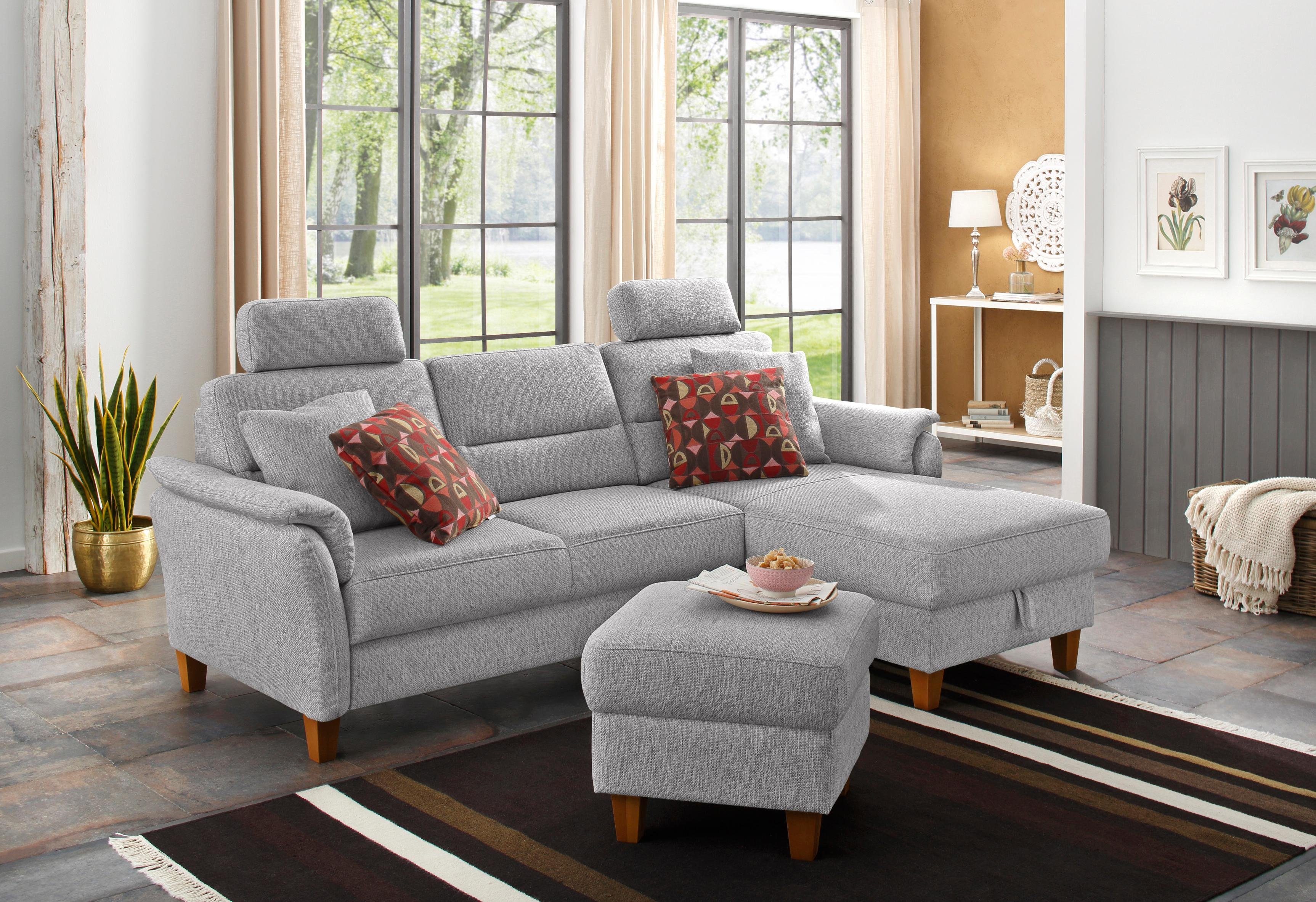 Home affaire Ecksofa Palmera L-Form, Federkern, günstig online kaufen