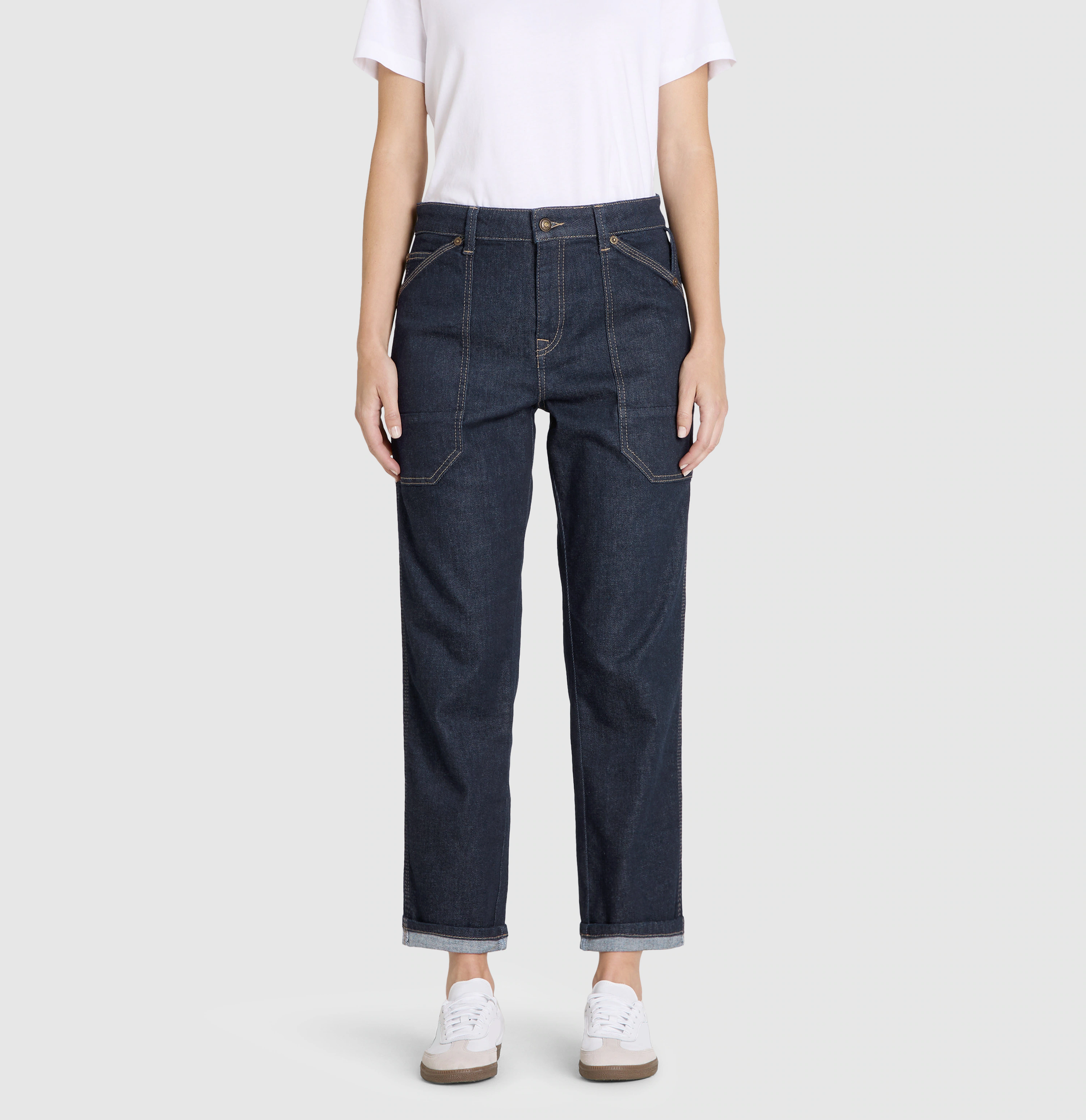 MAC 7/8-Jeans "IOWA", mit aufgesetzten Taschen günstig online kaufen