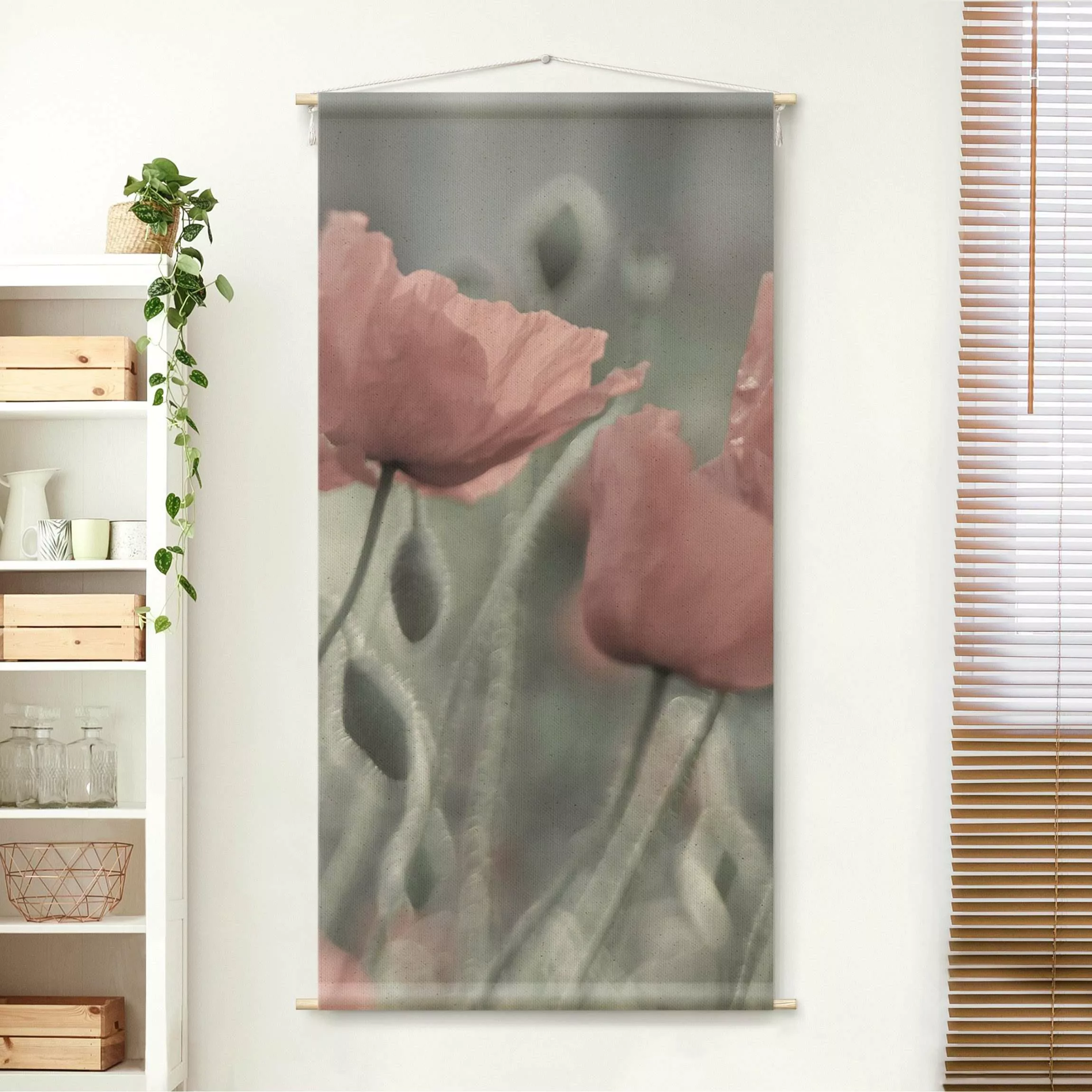 Wandteppich Malerische Mohnblumen günstig online kaufen