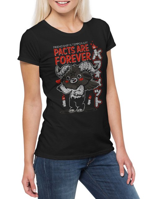 Urban Backwoods Print-Shirt Pacts Are Forever Damen T-Shirt Friendship is T günstig online kaufen