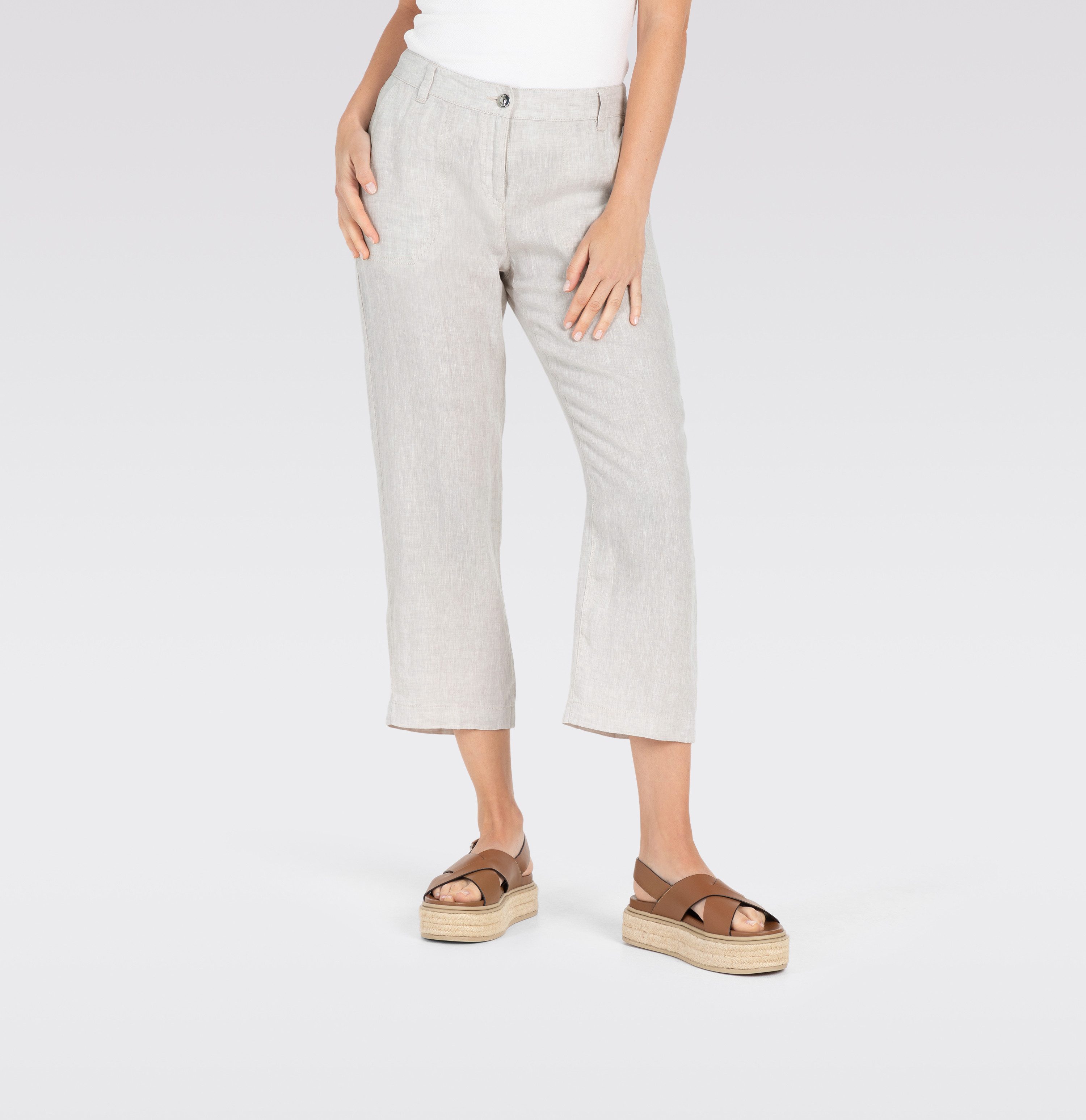 MAC Leinenhose NORA cropped Sommerhose temperaturausgleichend günstig online kaufen
