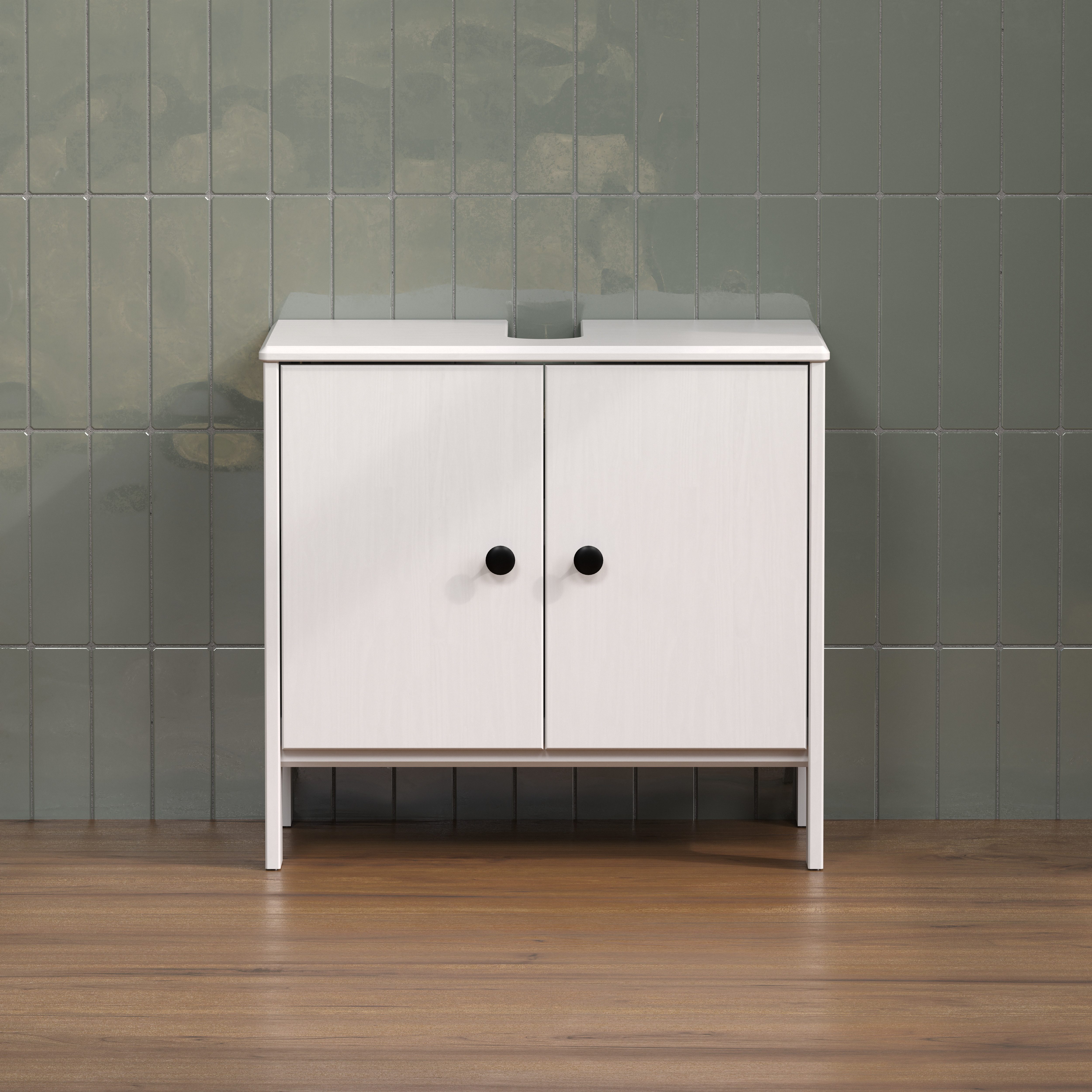 welltime Waschbeckenunterschrank "Kall", (1 St.), Waschtisch aus Kiefer-Mas günstig online kaufen