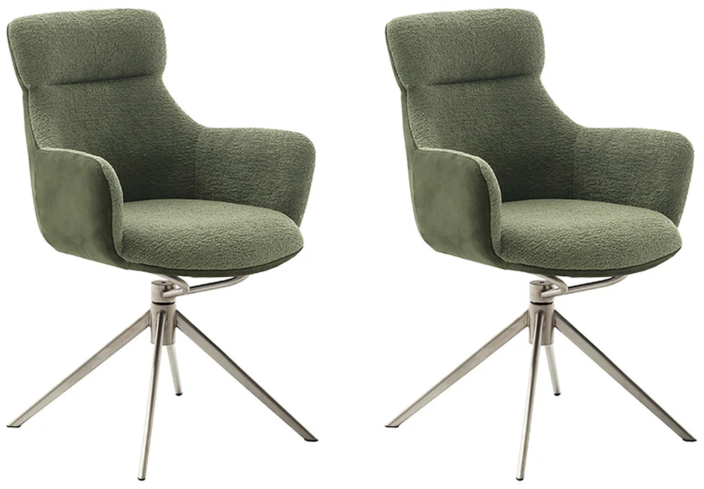 MCA furniture Esszimmerstuhl "PELION", Feingewebe, (2er-Set), drehbar 360, günstig online kaufen