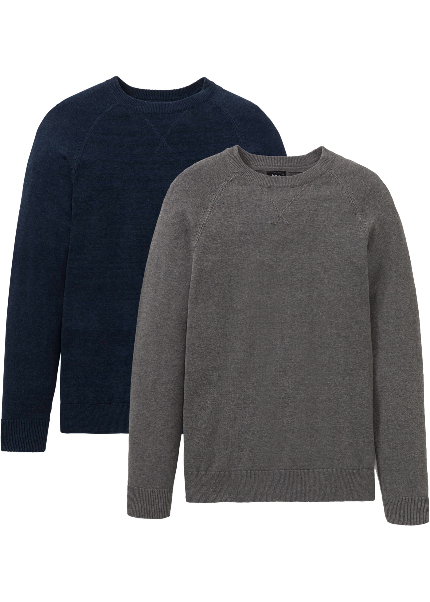 Pullover (2er Pack) aus reiner Baumwolle günstig online kaufen