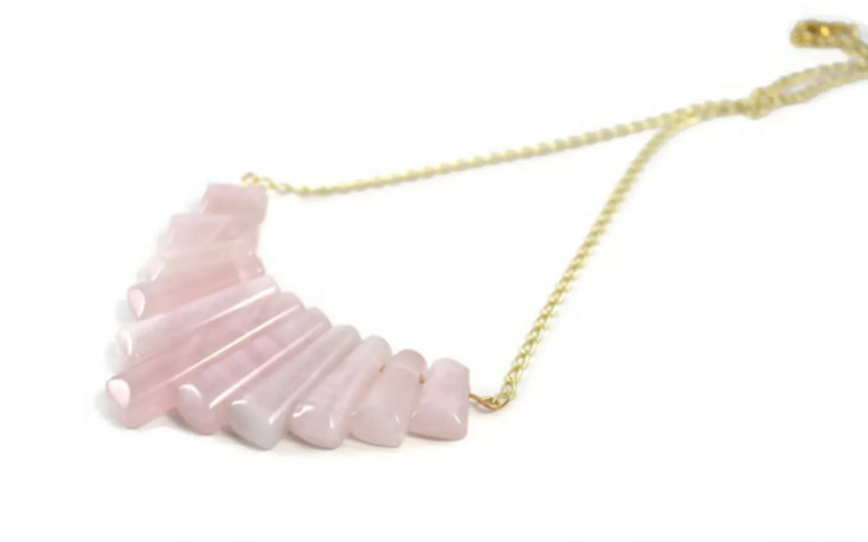 Rosenquarz Collier Halskette Von Crystal And Sage günstig online kaufen