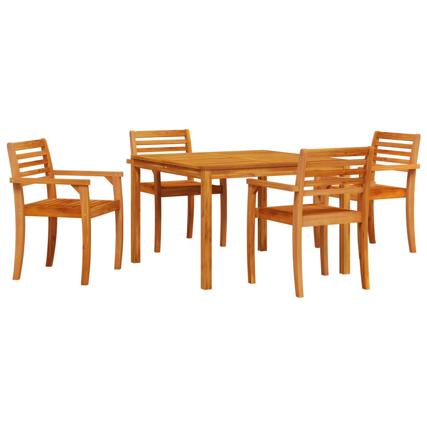 vidaXL 5-tlg Garten-Essgruppe Massivholz Akazie 3375672 günstig online kaufen