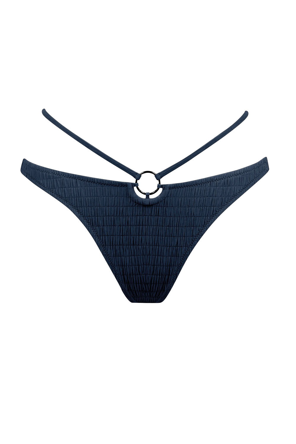 Watercult Strapped High-Low Bikini-Slip Solid Crush 44 blau günstig online kaufen