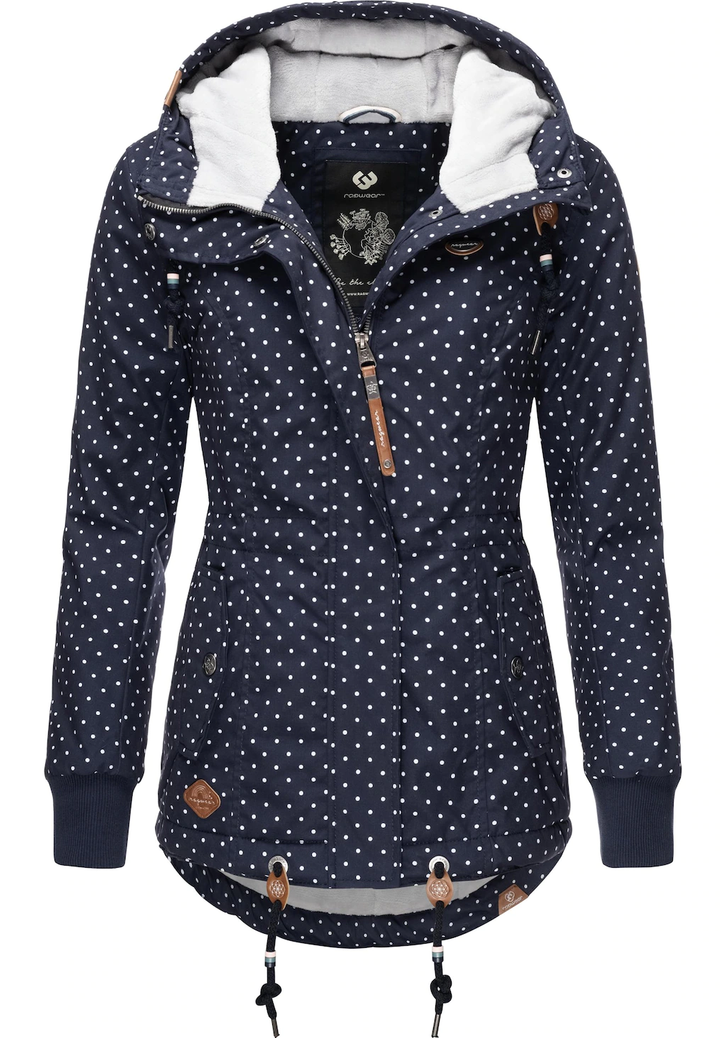 Ragwear Winterjacke "Danka Dots Intl.", mit Kapuze, stylische Winter Outdoo günstig online kaufen