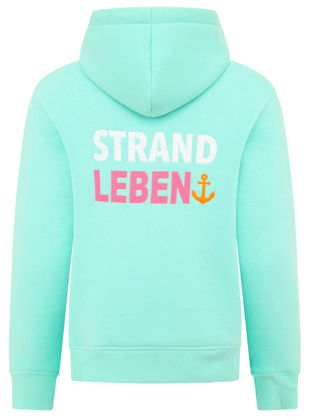 Zwillingsherz Hoodie ""Meine Heimat"", mit aufgesticktem "Strand"-Schriftzu günstig online kaufen