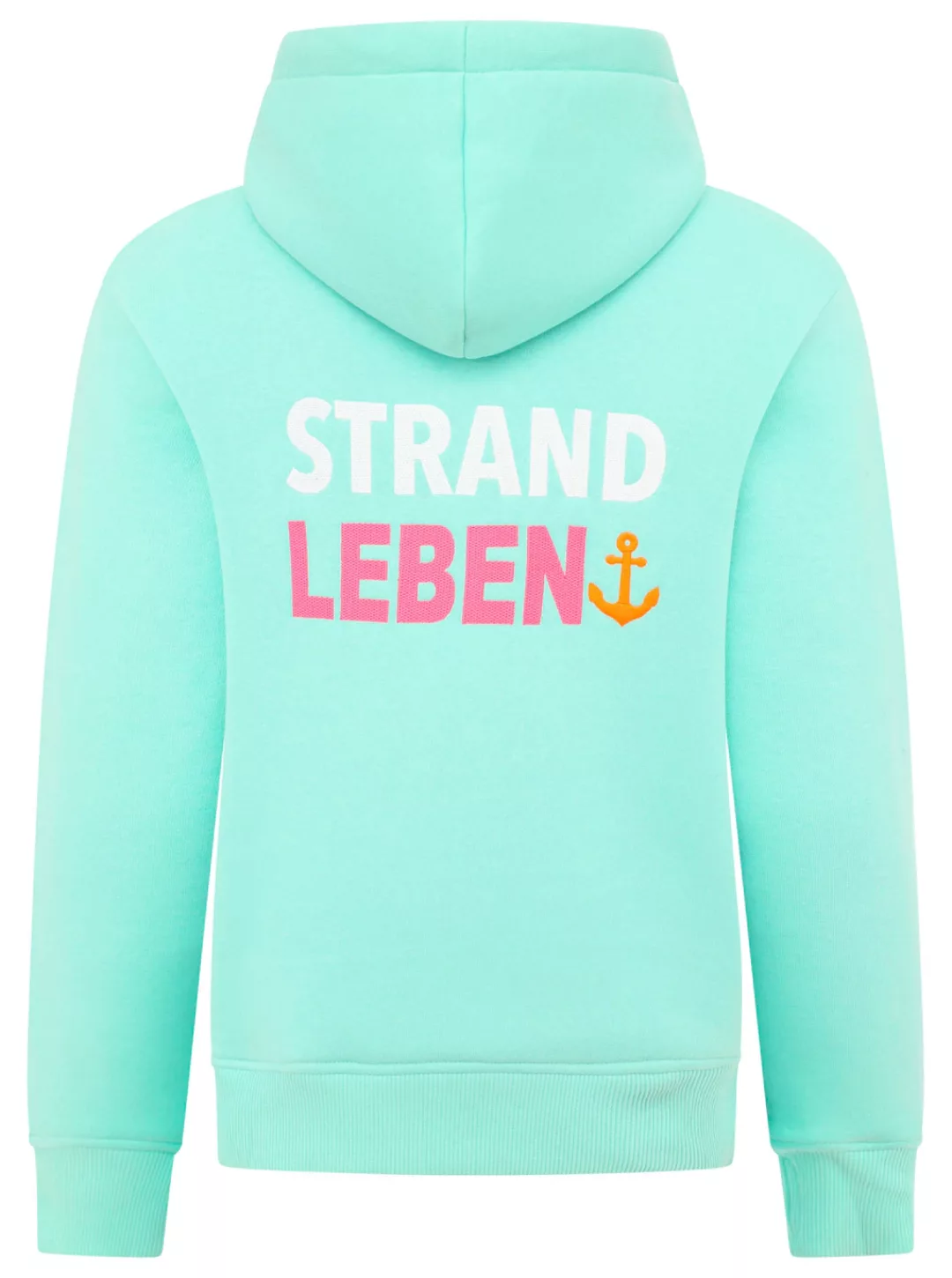 Zwillingsherz Hoodie ""Meine Heimat"", mit aufgesticktem "Strand"-Schriftzu günstig online kaufen