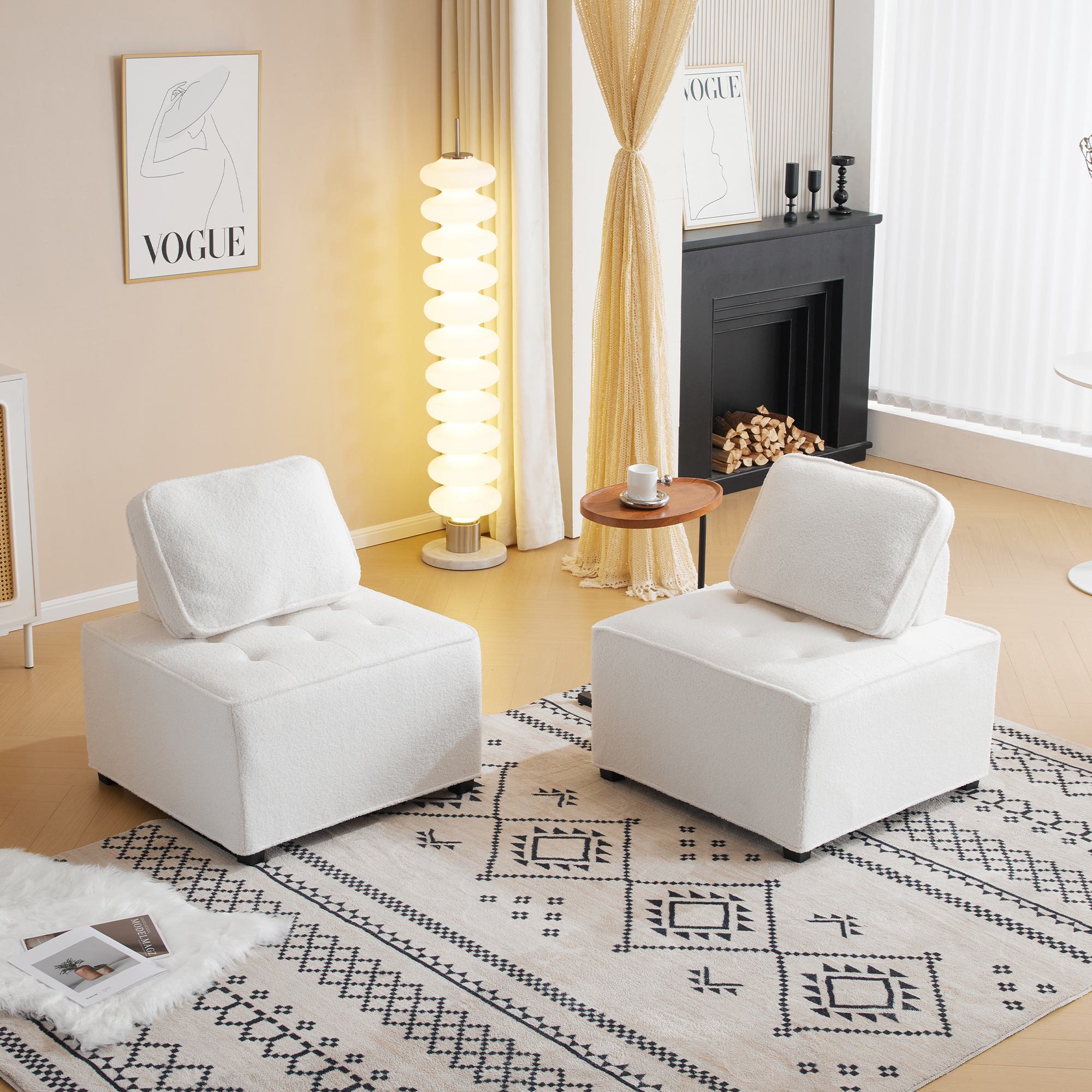 Modulares und bequemes Lounge Sofa für das Wohnzimmer aus Teddy-Samt, kombi günstig online kaufen