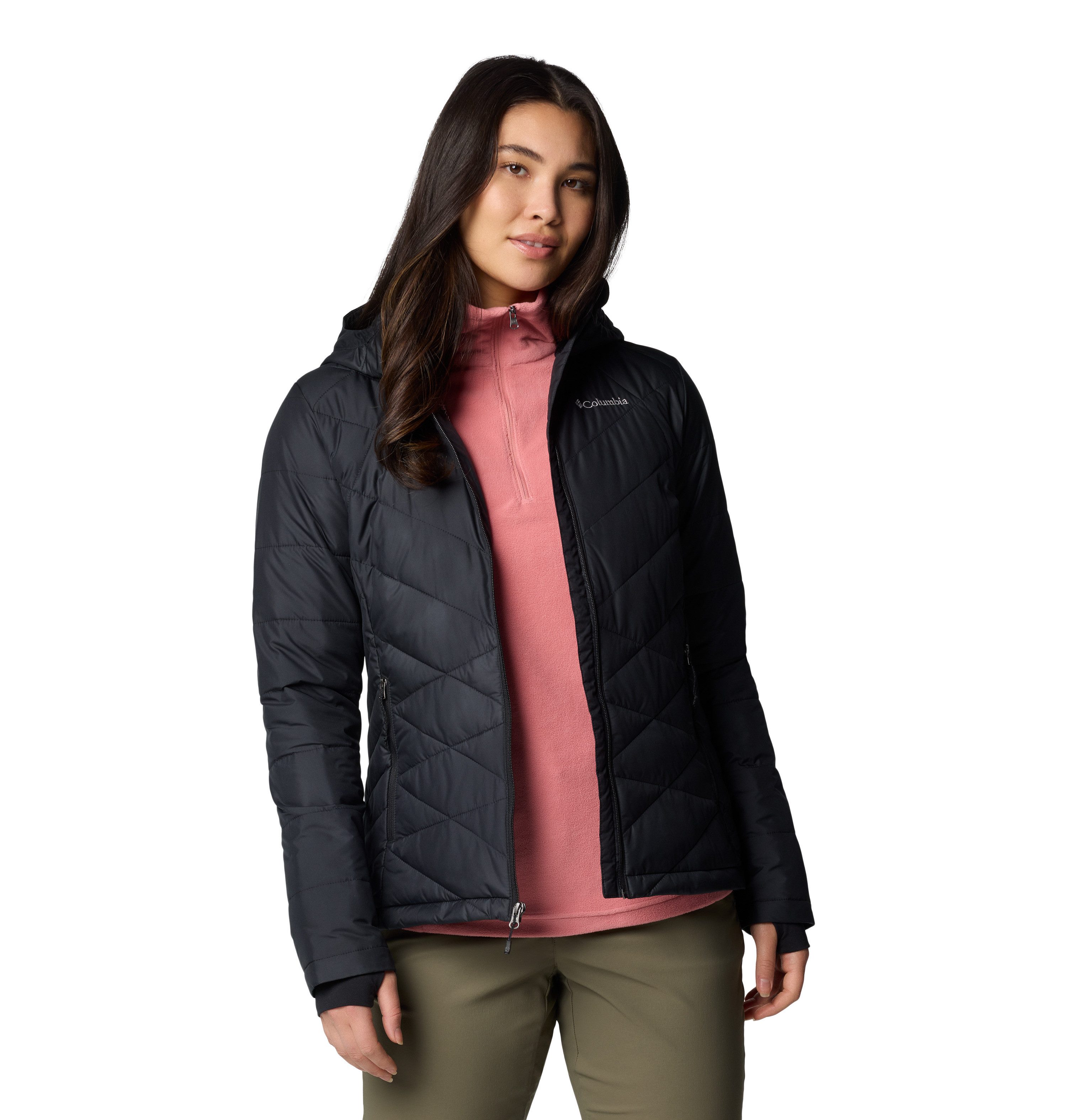 Columbia Steppjacke "HEAVENLY HOODED JACKET", (1 St.), mit Kapuze günstig online kaufen