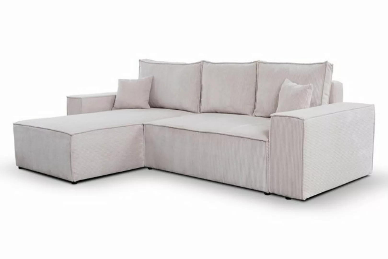 Compleo Ecksofa L-form MALAG, Breite: 279 cm, Links oder Rechts, Ecksofa mi günstig online kaufen