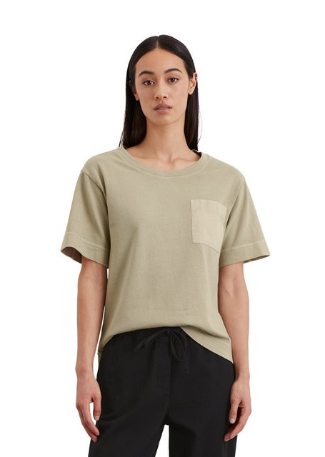 Marc O'Polo T-Shirt mit aufgesetzter Satin-Tasche günstig online kaufen