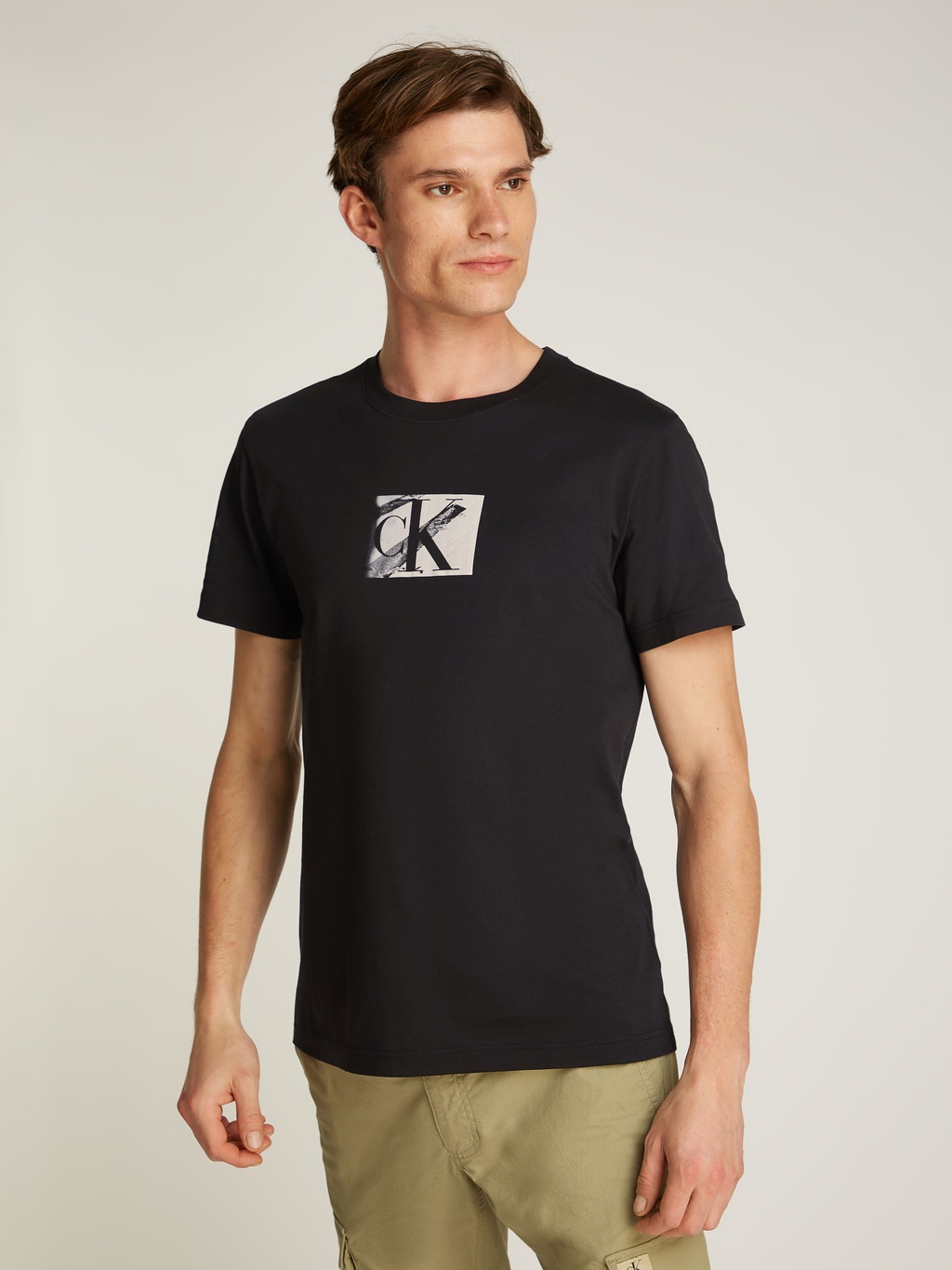 Calvin Klein Jeans Rundhalsshirt "SMALL CK BOX TEE", Logodruck günstig online kaufen