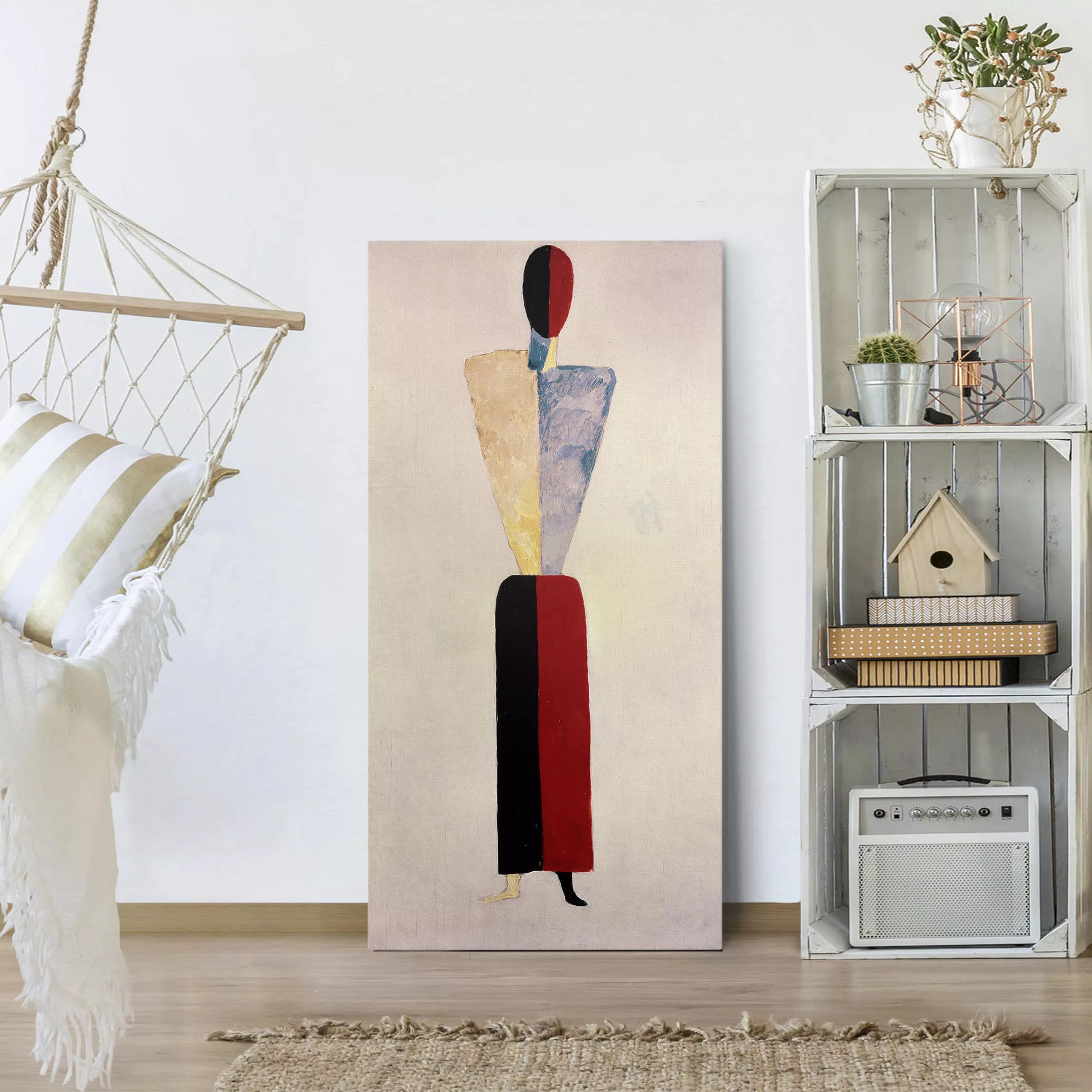 Leinwandbild Kunstdruck - Hochformat Kasimir Malewitsch - Das Mädchen günstig online kaufen