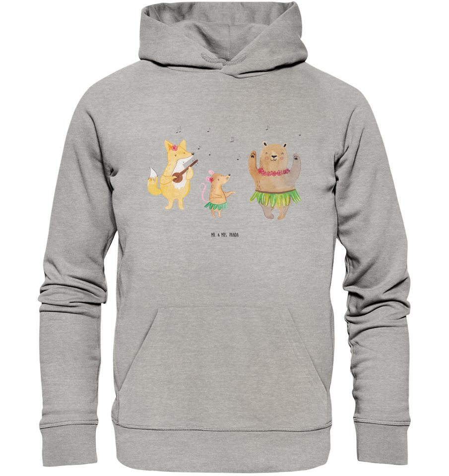 Mr. & Mrs. Panda Hoodie Waldtiere Aloha Größe L - Heather Grey - Geschenk, günstig online kaufen