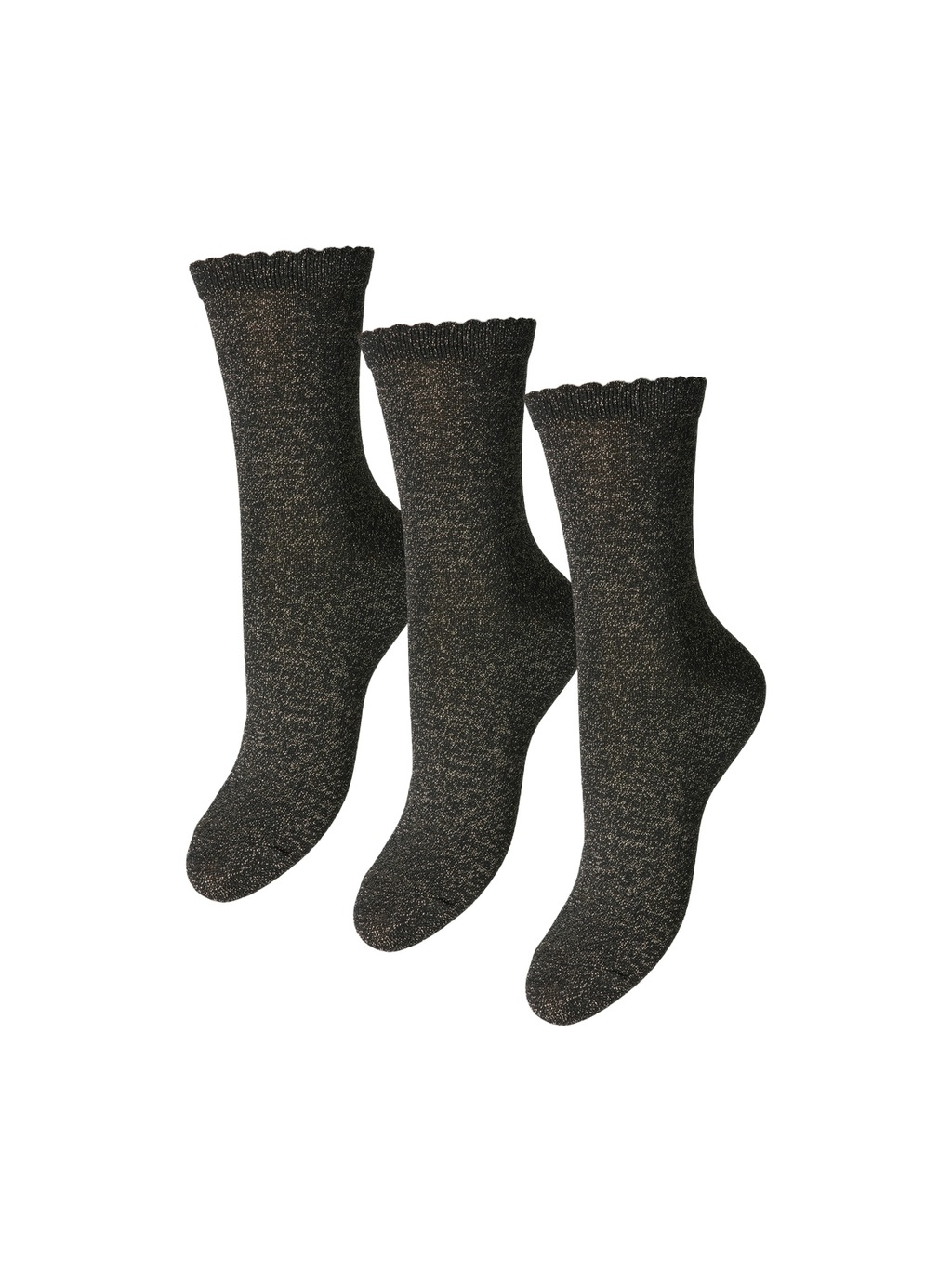 pieces Socken "PCSEBBY GLITTER LONG 3-PACK SOCKS NOOS", (Set, 3 Paar), mit günstig online kaufen