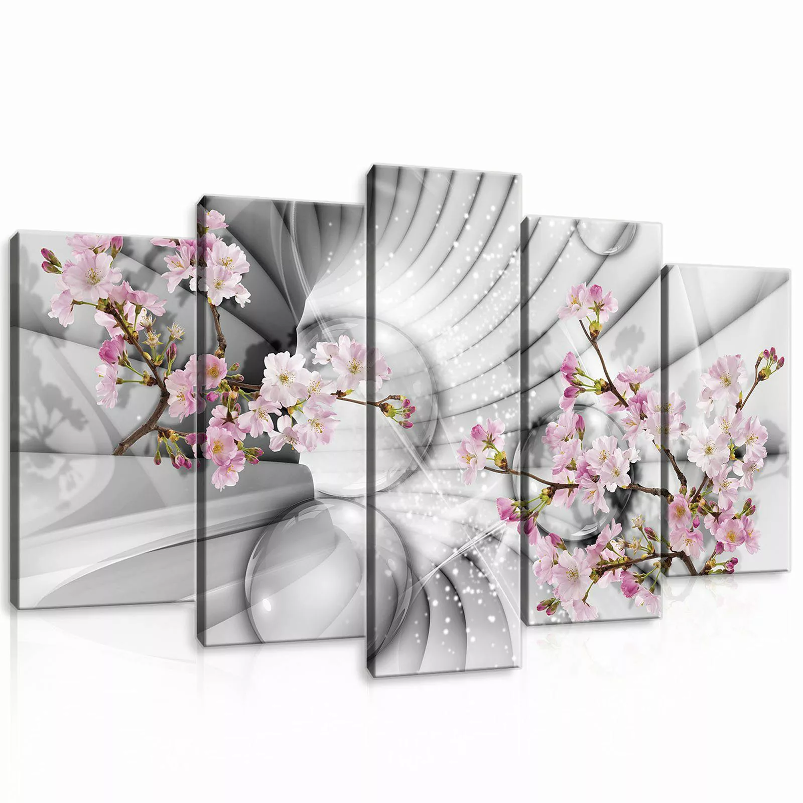 Wallarena Leinwandbild Blumen Tunnel Abstrakt Wohnzimmer günstig online kaufen