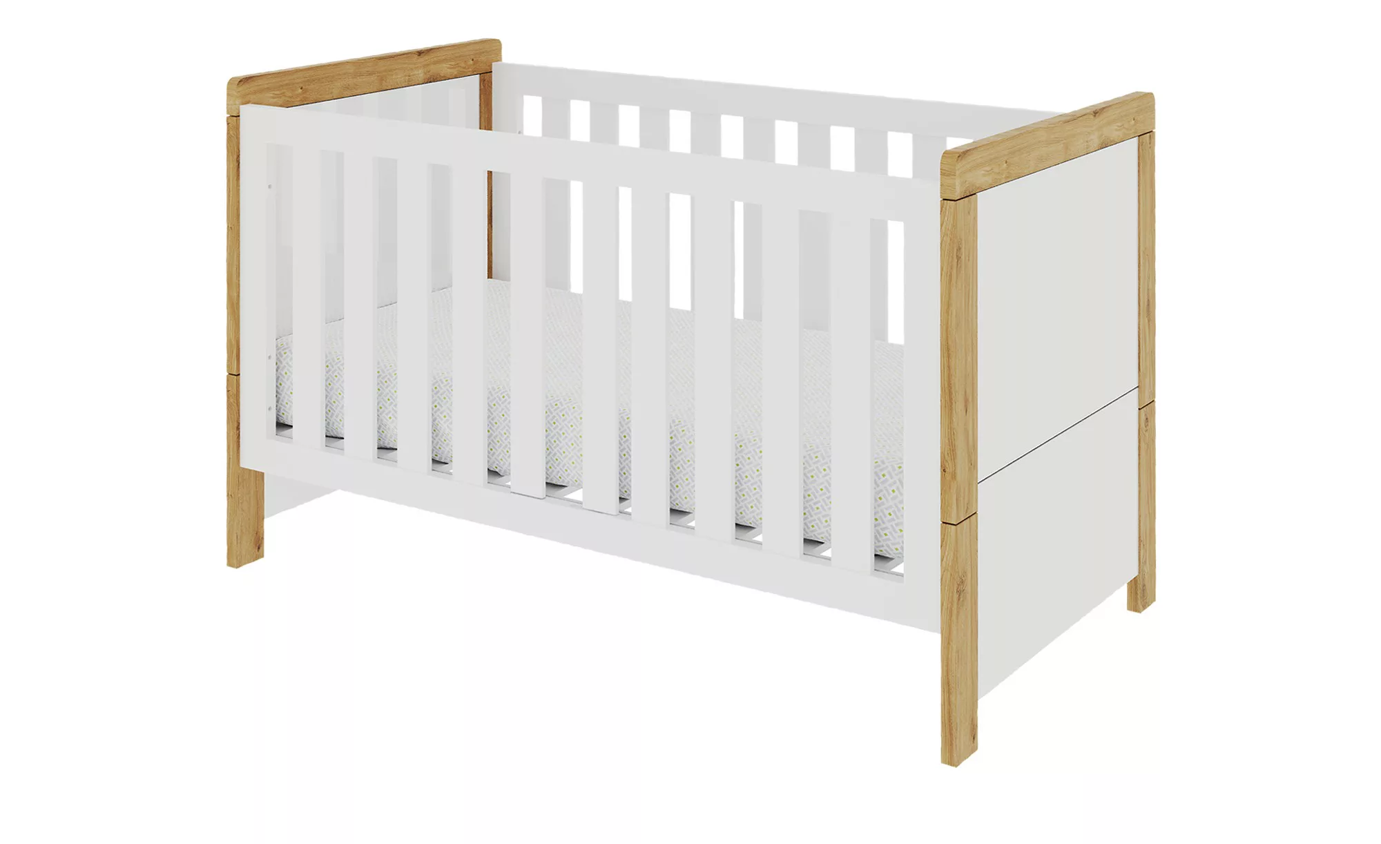 Kinderbett - weiß - 77 cm - 90 cm - Baby > Babymöbel > Babybetten - Möbel K günstig online kaufen