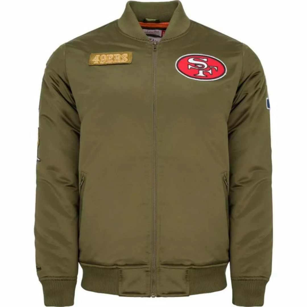 Mitchell & Ness Bomberjacke Satin PATCHES San Francisco 49ers günstig online kaufen