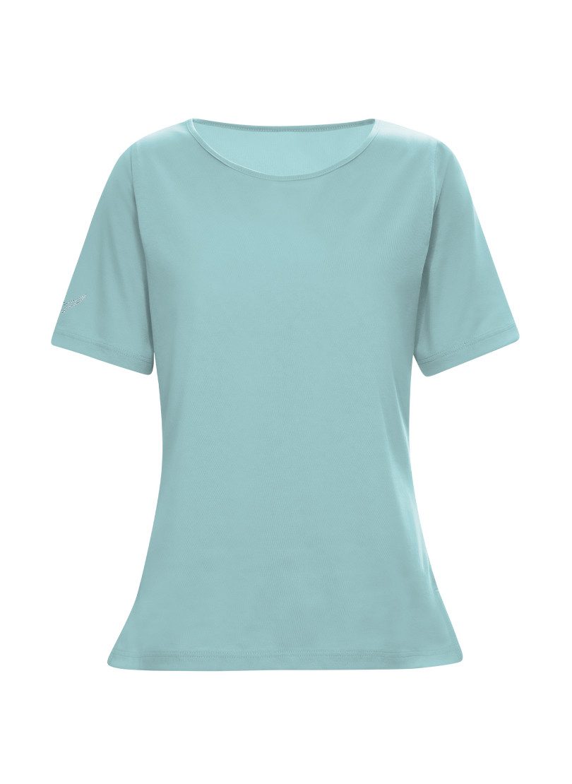 Trigema T-Shirt "TRIGEMA T-Shirt DELUXE Baumwolle mit Kristallsteinen", (1 günstig online kaufen