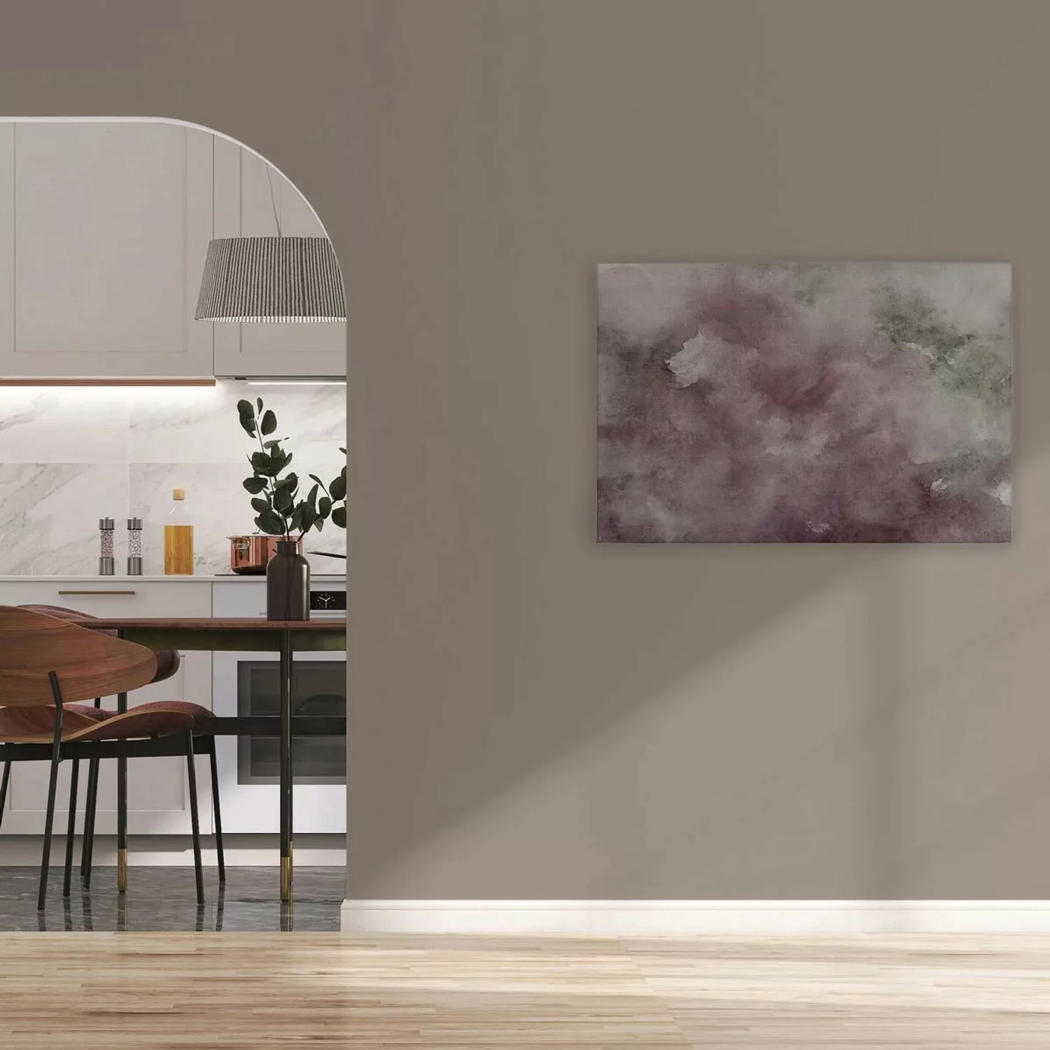 Bricoflor Wandbilder Altrosa Grau Aquarell Bild Abstrakt Für Jugendzimmer U günstig online kaufen