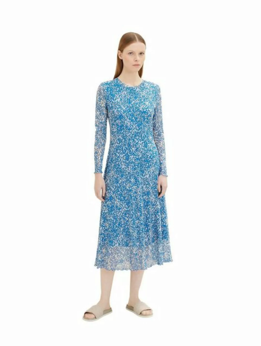 Tom Tailor Denim Damen Kleid PRINTED MESH günstig online kaufen