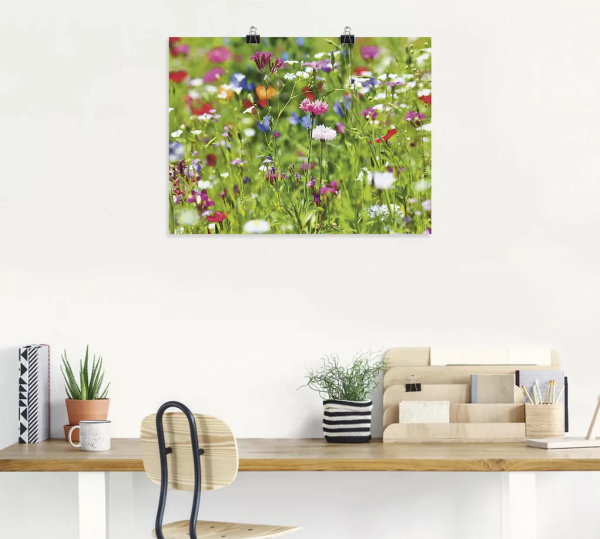 Artland Wandbild "Blumenwiese I", Blumenwiese, (1 St.), als Leinwandbild, P günstig online kaufen