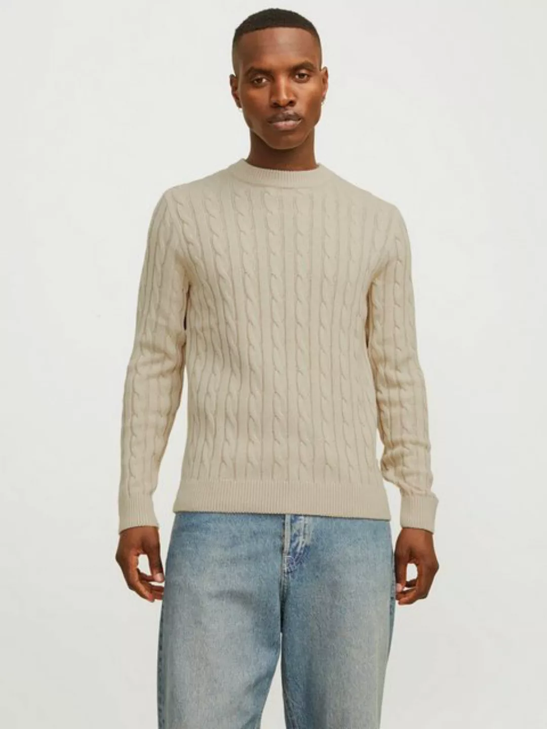 Jack & Jones Rundhalspullover JJEROSS KNIT CREW NECK SN günstig online kaufen