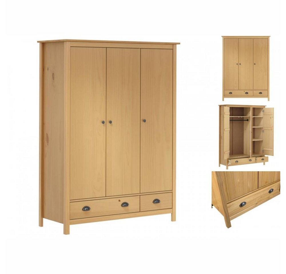 vidaXL Kleiderschrank Kleiderschrank mit 3 Türen Hill Range 127x50x170cm Ki günstig online kaufen