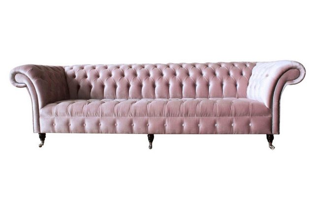 Xlmoebel Sofa Chesterfield Rosa Bank Sofa Polster 4 Plätze Couch Neu, Herge günstig online kaufen