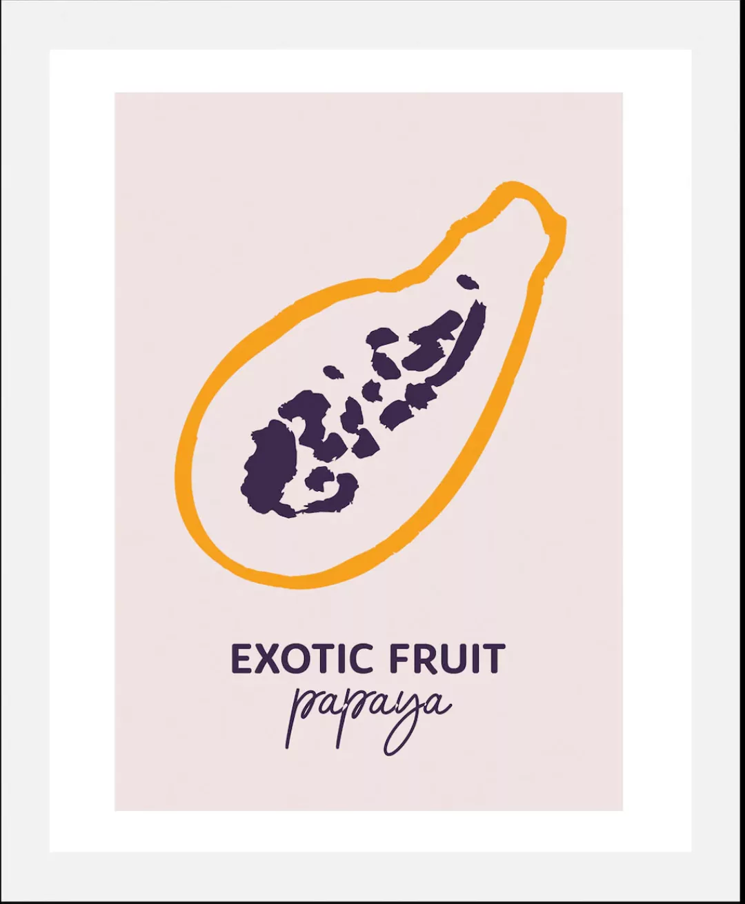 queence Bild »Papaya«, (1 St.), gerahmt günstig online kaufen
