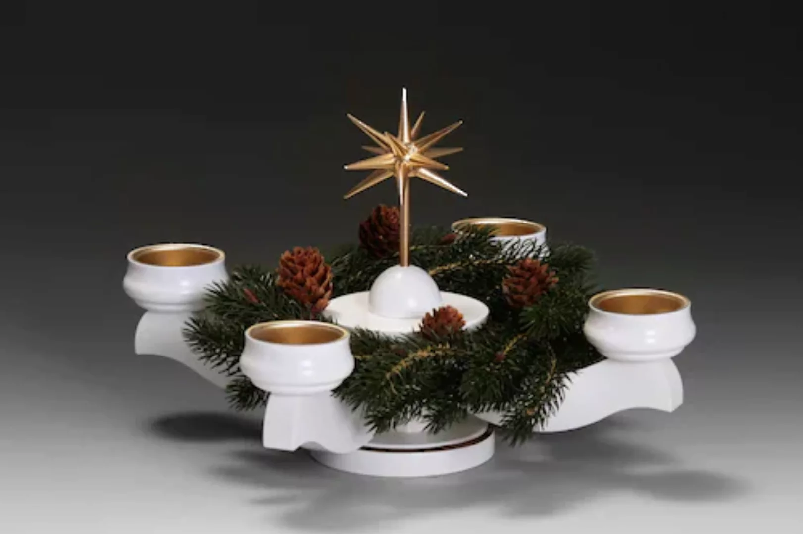 Albin Preissler Adventsleuchter »Weihnachtsstern, Weihnachtsdeko«, Ø 22 cm, günstig online kaufen