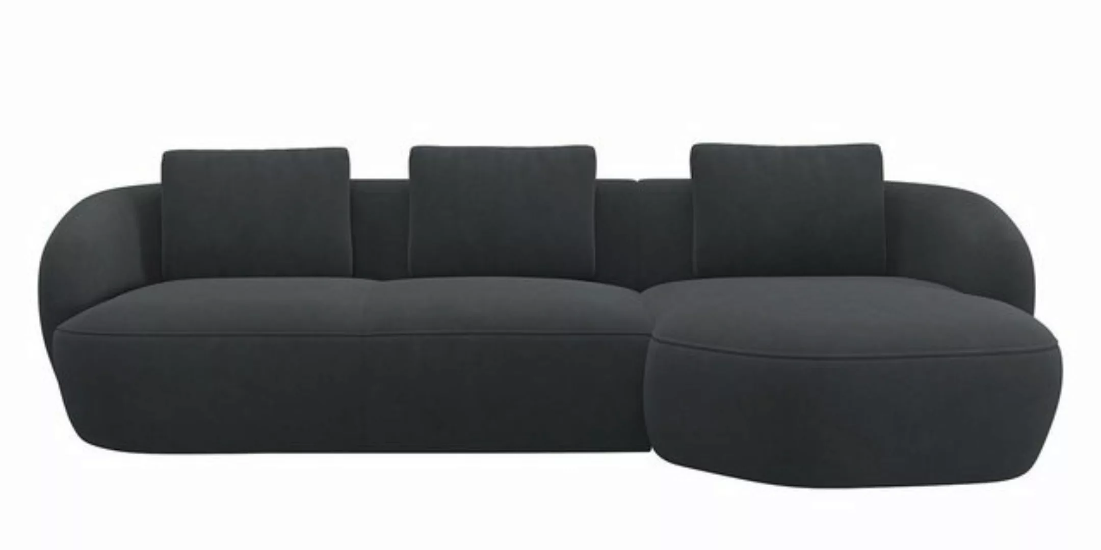 FLEXLUX Wohnlandschaft Torino, rund, L-Form, Sofa-Ecke mit Recamiere, Longc günstig online kaufen