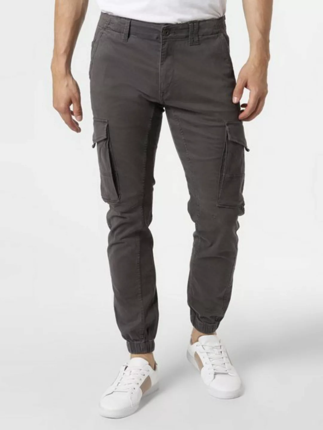 Jack & Jones Herren Cargohose JPSTPAUL JJFLAKE AKM 542 ASPHALT -Tapered Fit günstig online kaufen