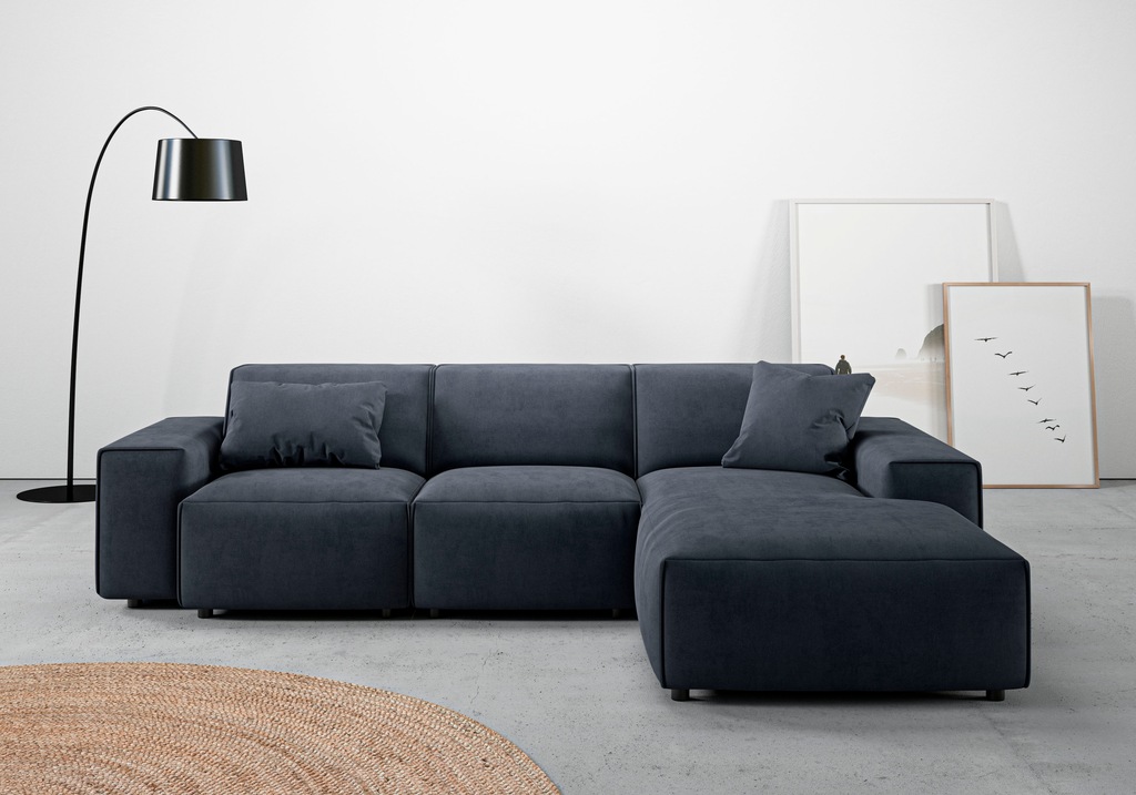 andas Ecksofa Glimminge L-Form auch in Breitcord, Feincord + Easy care-Bezu günstig online kaufen