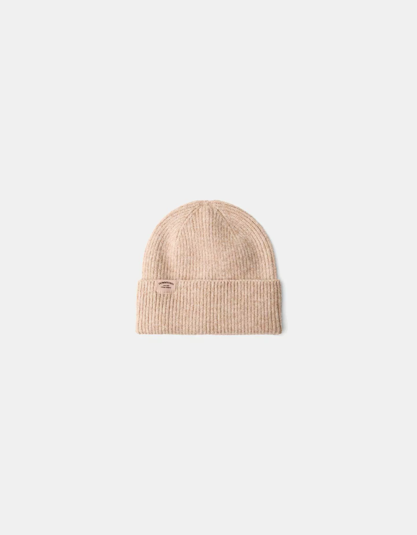 Bershka Beanie Mit Patentmuster Damen Sandfarbe günstig online kaufen