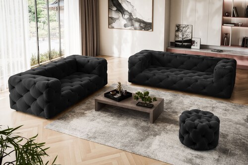 Places of Style 2-Sitzer "FOLLINA", 2-Sitzer Sofa mit klassischer Chesterfi günstig online kaufen