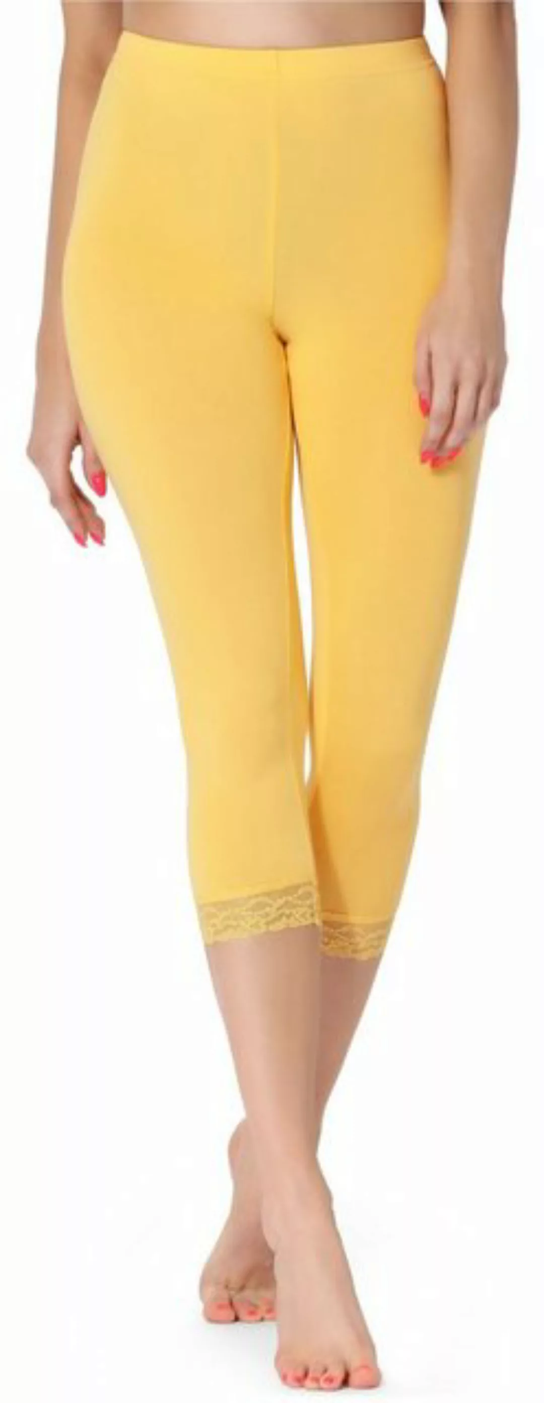 Merry Style Leggings Damen 3/4 Capri Hose MS10-290 (1-tlg) elastischer Bund günstig online kaufen