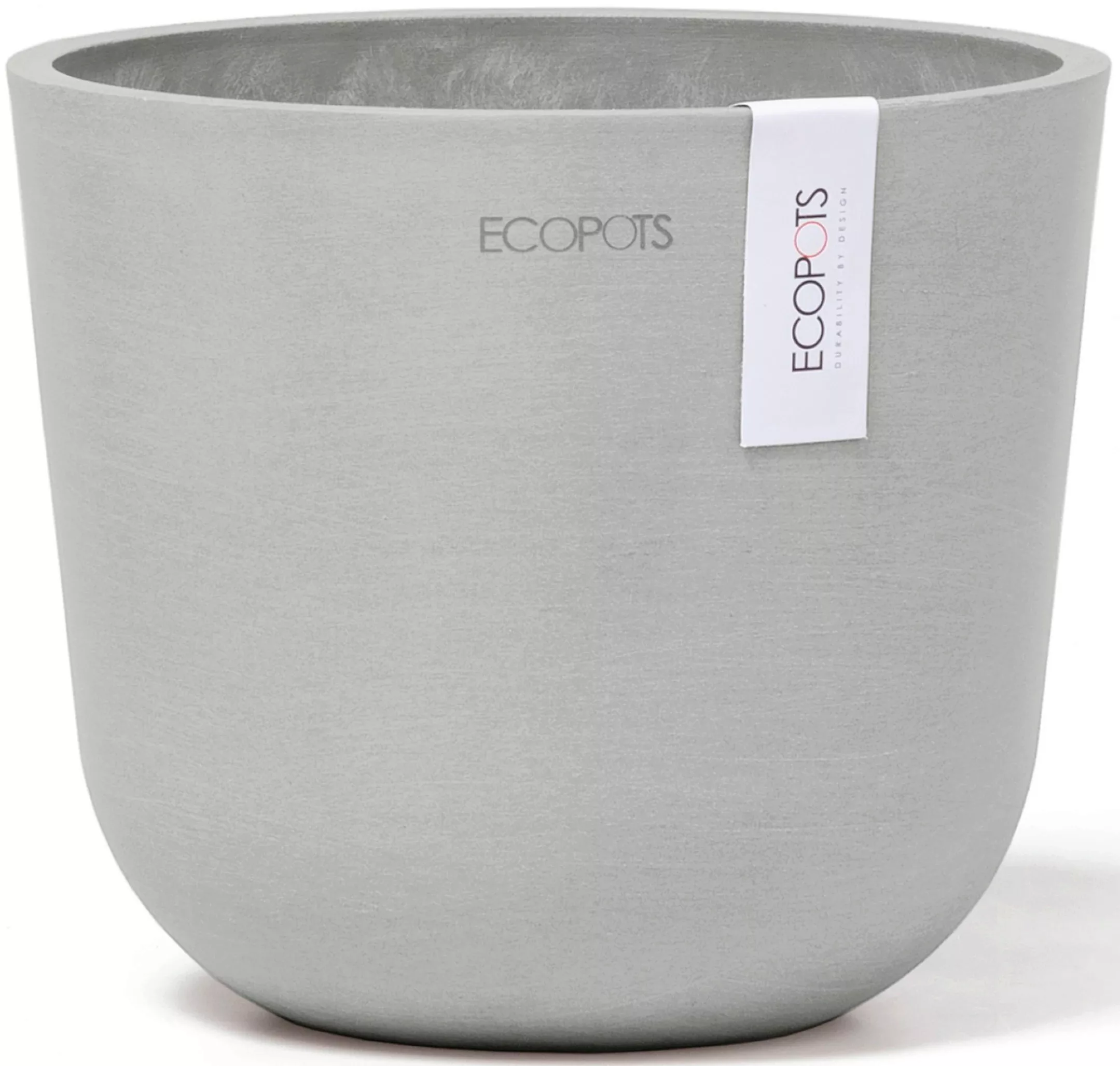 ECOPOTS Blumentopf "Oslo Mini 16 Weißgrau", für den Innenbereich günstig online kaufen