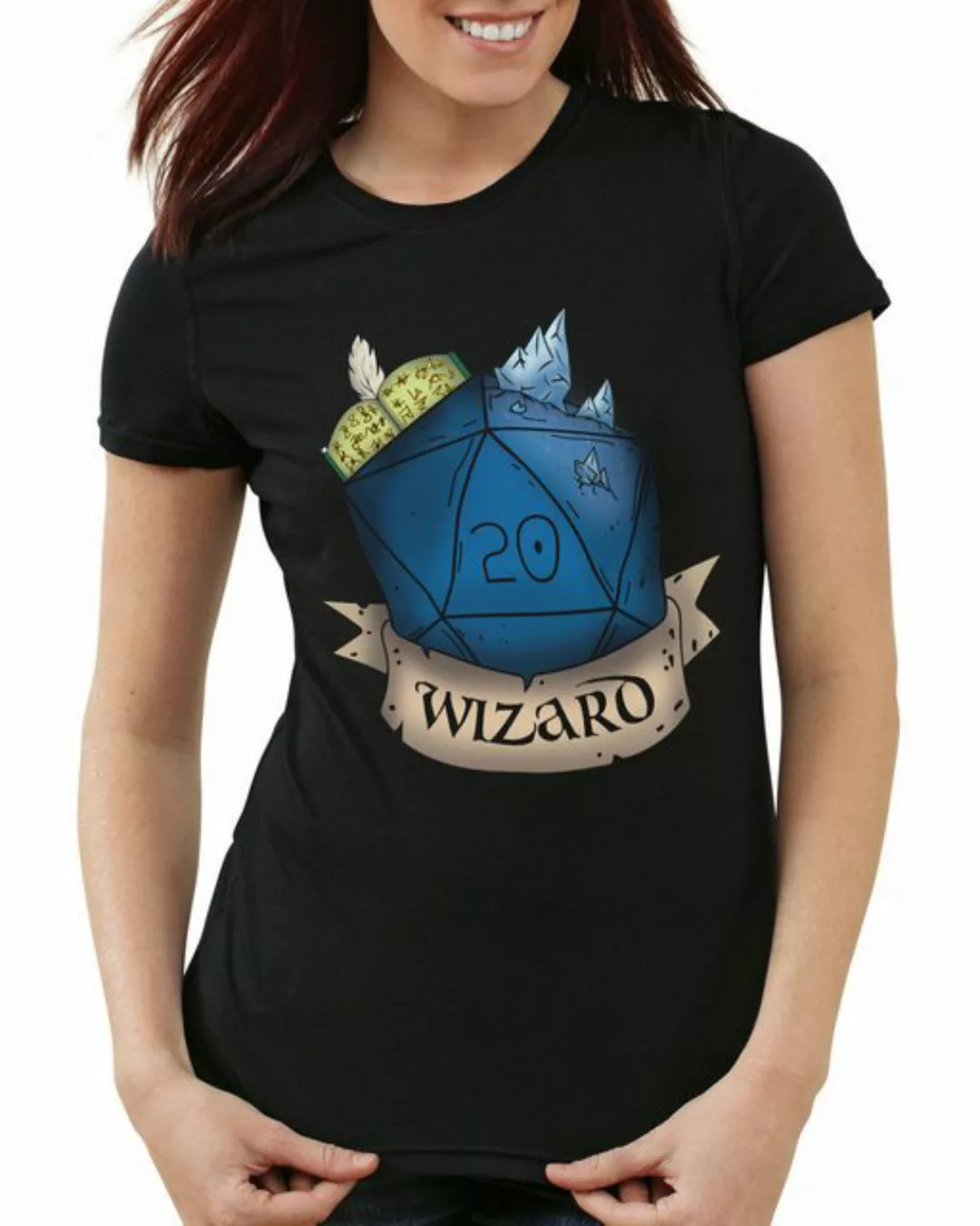 style3 T-Shirt Würfel Wizard dungeon and tabletop dragons d20 pen paper rol günstig online kaufen