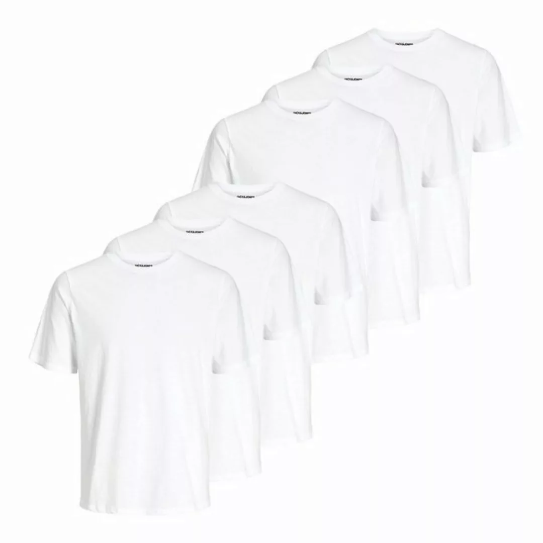 Jack & Jones T-Shirt 6er Pack Under Tee Crew Neck mit Rundhalsausschnitt günstig online kaufen