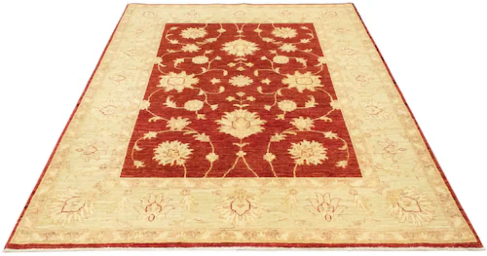 morgenland Wollteppich »Farahan Teppich handgeknüpft rot«, rechteckig günstig online kaufen