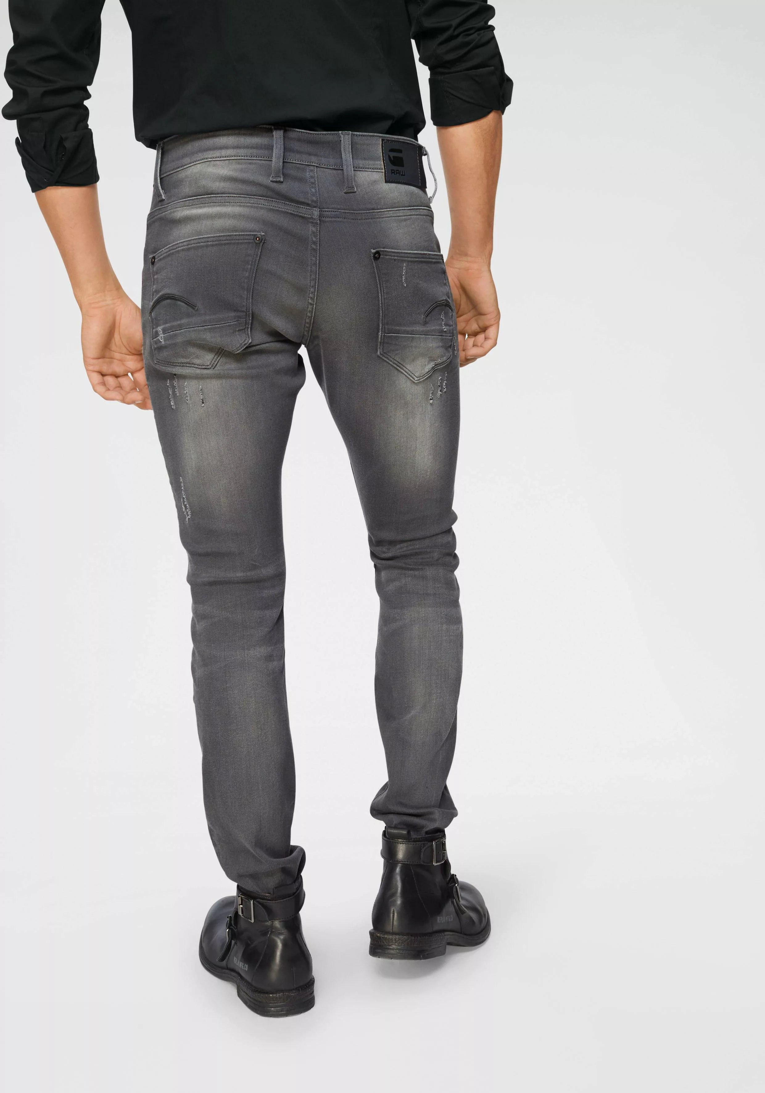 G-Star Jeans Revend Super Slim Herren Jeans - Aged Destroy günstig online kaufen