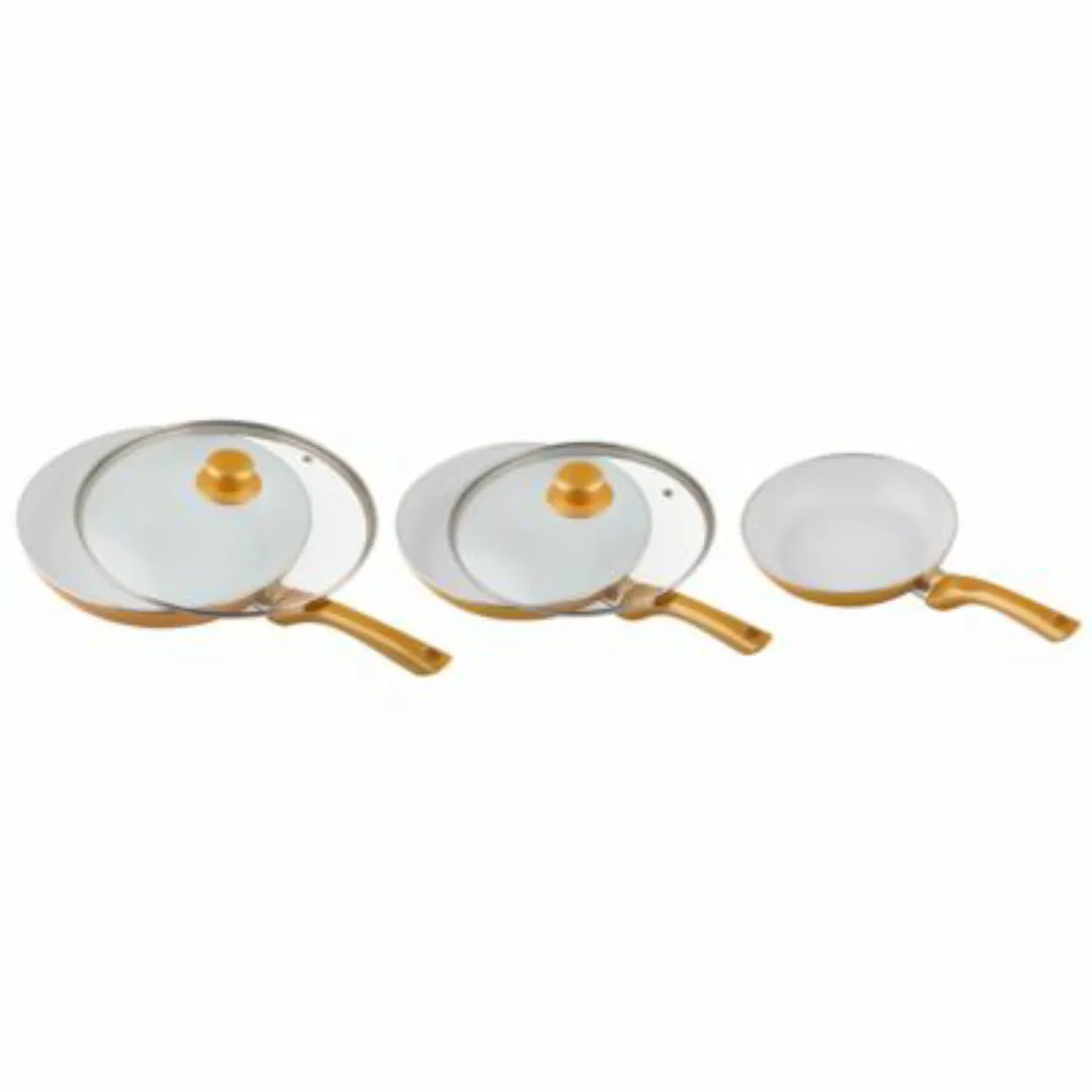 BEST DIRECT Ceramicore® 5er Pfannenset Keramik-Beschichtung Pfannensets gol günstig online kaufen