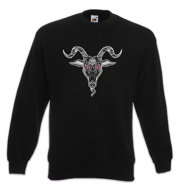 Urban Backwoods Sweatshirt Baphomet Head Sweatshirt Aleister Pentagram Reli günstig online kaufen