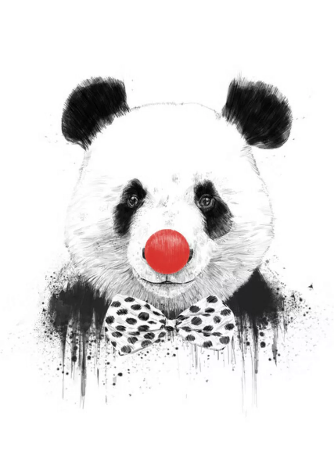 Poster / Leinwandbild - Clown Panda günstig online kaufen