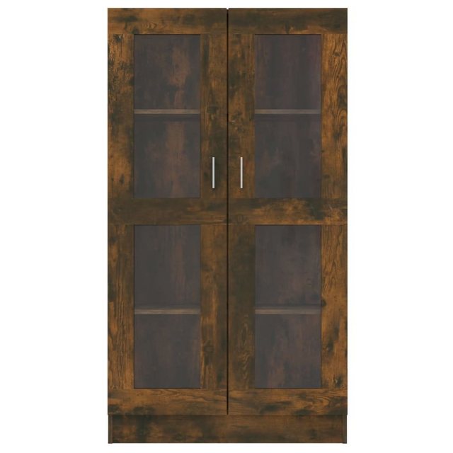 vidaXL Vitrine Vitrinenschrank Räuchereiche 82,5x30,5x150 cm Spanplatte Gla günstig online kaufen