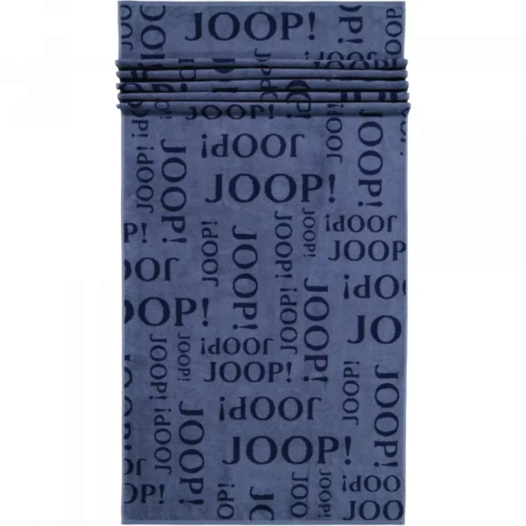 JOOP! Active Repeat 1684 Saunatuch - 80x180 cm - Farbe: Navy - 11 günstig online kaufen